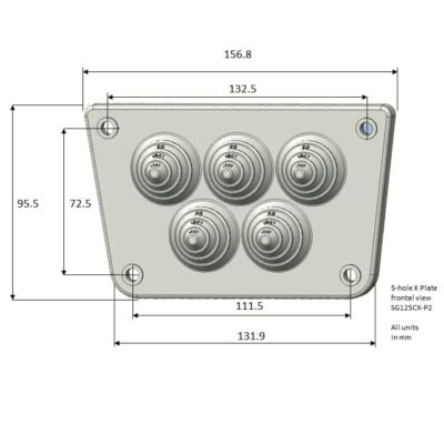 Plaque d'étanchéité pour onduleurs SUNGROW SG125CX-P2
