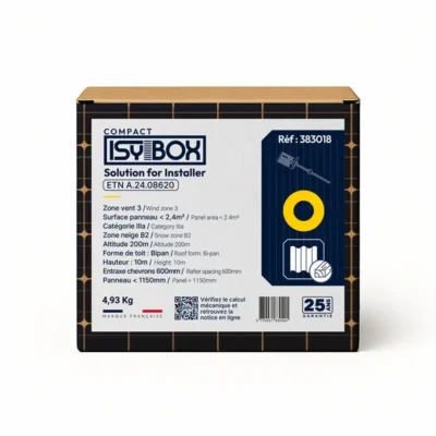 ISY-BOX COMPACT rond JAUNE tire fond bois - 383018