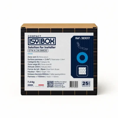 ISY-BOX COMPACT rond bleu - Crochet ardoise – 383022